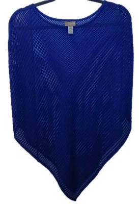 MINT! Travelers Collection By Chicos One Size S/M/L Knit Solid Purple Poncho Top - Image 1 of 4