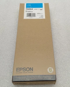 NEW GENUINE EPSON T6062 CYAN 220ml K3 INK STYLUS PRO 4800 4880 11.2011 #99 - Picture 1 of 3