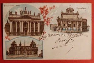Postcard Greetings From ROME 1900 ( C 94 ) - Picture 1 of 2