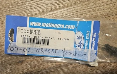 Cable de embrague Motion Pro 05-0353 Yamaha WR450F 2007-2011 NOS nuevo en paquete negro Foto 1 de 4