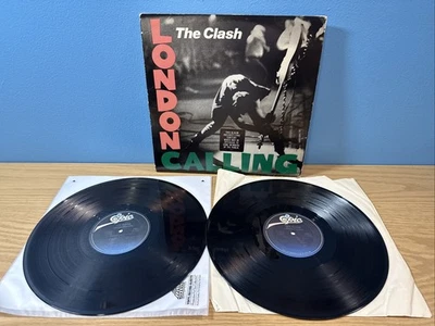 The Clash London Calling  Vinyl Record x2 LP  E2 36328  VG/G+ w Hype Sticker - Image 1 of 4