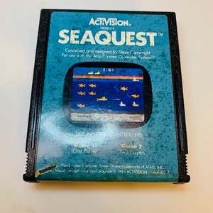 Seaquest (Atari 2600, 1983) videogioco a cartuccia vintage non testato - Foto 1 di 2