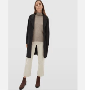 EVERLANE The Dream Coat Ponte black Oversized medium NEW - Picture 1 of 12
