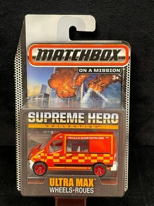 MATCHBOX MOC SEALED SUPREME HERO ULTRA MAX WHEELS RENAULT MASTER AMBULANCE 2015 - Picture 1 of 5