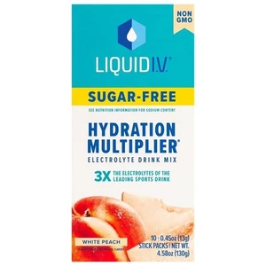 Liquid I.V., Electrolyte Drink Mix Sugar-Free White Peach, 4.58 Ounce - Picture 1 of 1