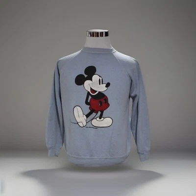 Sudadera Camiseta Camiseta Vintage Años 60 70 Mickey Mouse Manga Larga Cuello Redondo Disneyland Foto 1 de 4