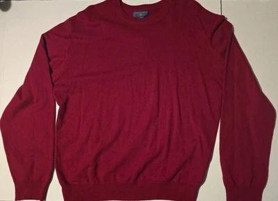 Joseph & Lyman 100% Cashmere Sweater XL New Scarlet - Image 1 of 4