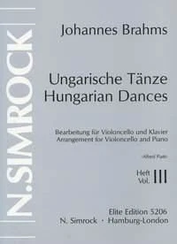 Hungarian Dances Vol. 3 Carlo Alfredo Piatti Book [Softcover] Cello and Piano Si - Image 1 of 3