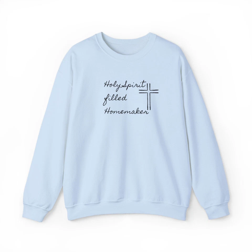 Sudadera para ama de casa llena del Espíritu Santo | Cruz Cristiana, bordada Foto 1 de 1