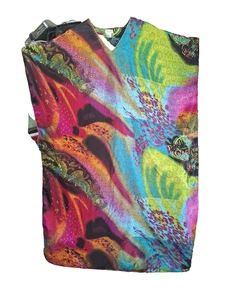 Women's Long Kaftan 100% polyester One Size Fits Most 70's Mrs Roper - Picture 1 of 2