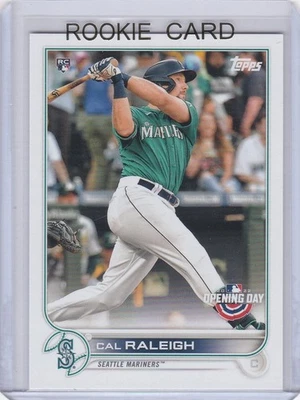 CAL RALEIGH ROOKIE CARD 2022 Topps Baseball Opening Day RC Seattle Mariners HOT! - Image 1 of 2