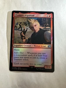 Prompto Argentum LP Final Fantasy Foil Magic The Gathering Mtg leggermente giocato - Foto 1 di 2