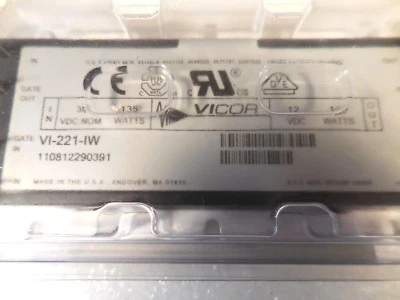 Vicor VI-221-IW DC To DC Power Converter Module (36VDC NOM, 135W/ 12VDC, 100W) - Image 1 of 3