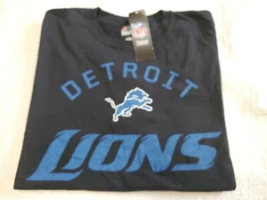 NEW: DETROIT LIONS Majestic NFL Team Apparel Short Sleeve T-Shirt SZ Large - Picture 1 of 7