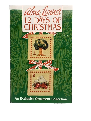 Alma Lynne’s 12 Days Of Christmas Ornament Cross Stitch Pattern Chart Collection - Image 1 of 2