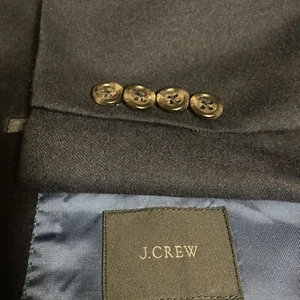 J Crew Sport Coat Mens 46R Navy Blue American Wool Ludlow Unstructured Blazer - Picture 1 of 16