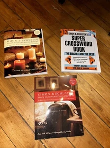 Three Simon & Schuster Mega Crossword Puzzle Book 1 by Samson, John M. (Edt) - Picture 1 of 7