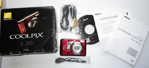 Cámara digital Nikon COOLPIX L20 10,0 MP con cables de caja probada ¡Funciona muy bien! - Imagen 1 de 14