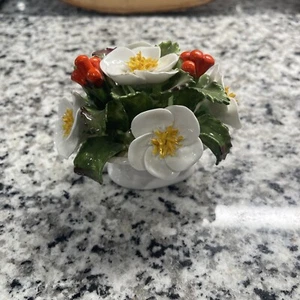 Aynsley Dezember Christmas Rose Korb Nummer auf Unterseite abgenutzt FineBoneChina - Bild 1 von 16
