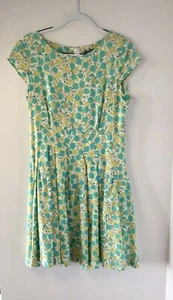 WANKO Floral short sleeved fit and flare dress Size 38 (10/S) folk, retro style - Picture 1 of 12