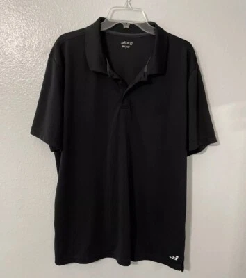 BCG Shirt Polo Mens 2XL Black Short Sleeve Dry Fit Style Golf Shirt Collar - Image 1 of 4