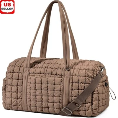 Bolsa de Lona Acolchada Viaje Gimnasio Bolso Fin de Semana Multi-Bolsillo Ligero Equipaje de Mano Foto 1 de 4