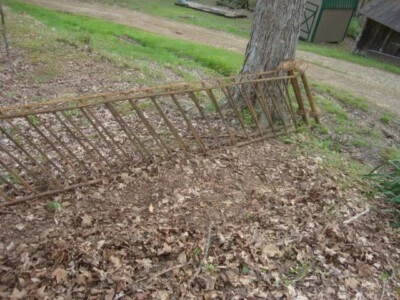 2 barandillas industriales vintage de hierro forjado de 15' de largo cada una Foto 1 de 4