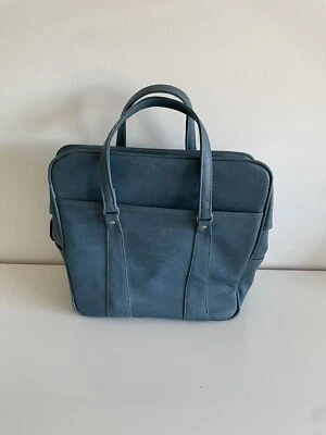 Mala de mão vintage Royal Traveller medalhista vinil azul - Imagem 1 de 4