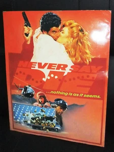 NEVER SAY DIE Tem Morrison Original Filmprogramme 80er  - Bild 1 von 1