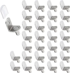50 Pcs Shelf Support Pegs, 1/4 Inch (6.35mm) Metal Shelf Pins for Wood Shelves - Picture 1 of 12