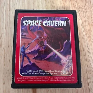 Tested Works Vintage 1981 Atari 2600 Space Cavern Video Game Cartridge Only - Picture 1 of 7