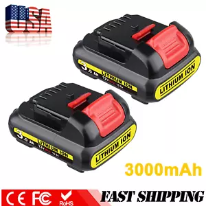 2X 12V 3.0Ah 12 Volt XR Max Lithium-Ion Battery For Dewalt DCB127 DCB120 DCB101 - Picture 1 of 6
