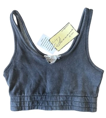 Vintage Havana Junior's Cropped Tank Top Sleeveless Size S Gray - Image 1 of 4
