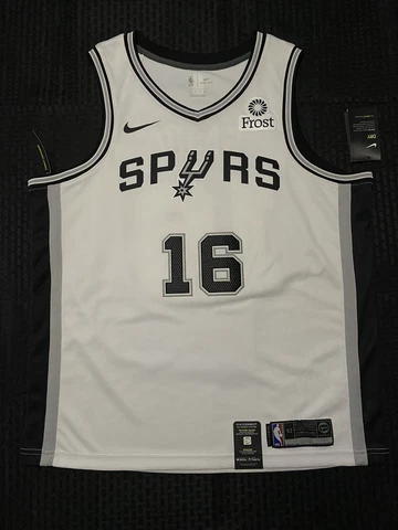 Nike San Antonio Spurs Pau Gasol Jersey Stitched Swingman Promo Sample Size XL Cover