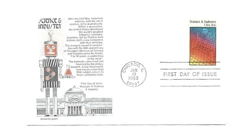 2031 Science & Industry, Aristocrat Cachets FDC - Image 1 of 1