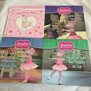 ANGELINA BALLERINA - ANGELINA LOVES.....HC & 3 SOFTCOVERS - VGC - FREE STD POST - Picture 1 of 10