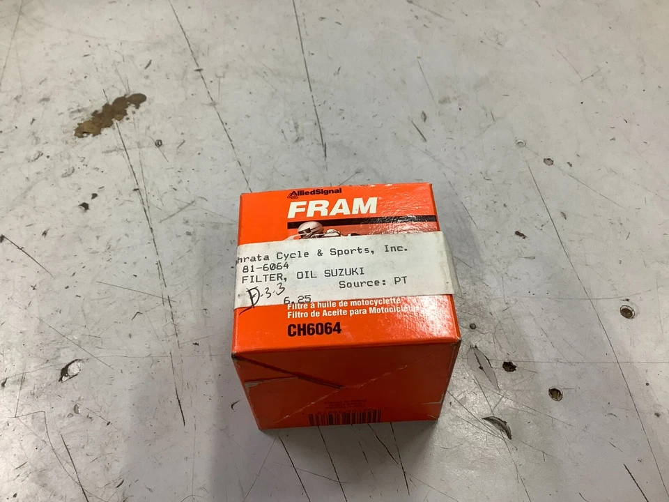 Fram CH6064 Oil Filter Suzuki 86-93 125 200 230 300 DR - Image 1 of 1