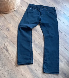 Jeans uomo Superdry CORPORAL blu scuro dritti slim zip fly denim W36 L32 - Foto 1 di 10
