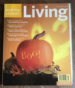 Martha Stewart Living Magazine October 2002 Halloween Fall Issue Pumpkin Recipe - Imagen 1 de 3
