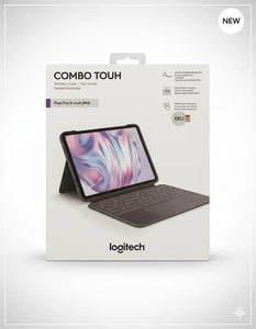 Logitech Combo Touch Keyboard Case forApple iPad Pro 11"(M4)2024 Great Condition - Picture 1 of 3