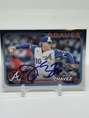 JESSE CHAVEZ  2024 Topps Update Series #US301 SIGNED Atlanta Braves - Image 1 of 2