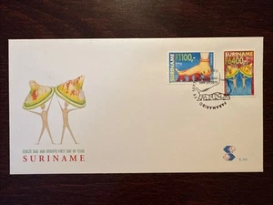 SURINAM FDC COVER 2000 YEAR AIDS SIDA HEALTH MEDICINE STAMPS - Picture 1 of 1