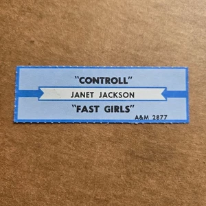 JANET JACKSON Control JUKEBOX STRIP Record 45 rpm 7" - Picture 1 of 1