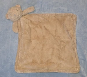 SL Home Tan Beige Teddy Bear Plush Baby Blanket Security Lovey - Picture 1 of 2