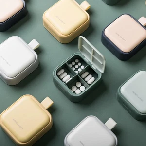 Tool Four grid Medicine Tablet Dispenser Medicine Box Pill Splitter Pill Case - Picture 1 of 16
