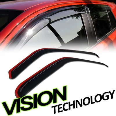 Viseras de ventana protectoras de pantalla en canal 2P para 93-11 Ford Ranger/Mazda B2300 B2500 Foto 1 de 2