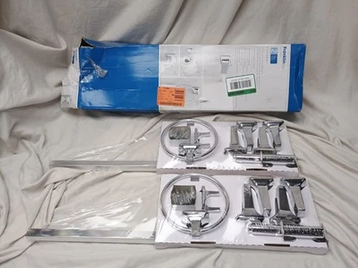 Juego de 4 accesorios de baño Franklin Latón Futura acabado cromado paquete de 2 Foto 1 de 2