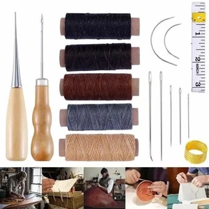 Repair Sewing Needles Kit For Canvas Upholstery Leather Carpet Heavy Duty 16PCS - Picture 1 of 14
