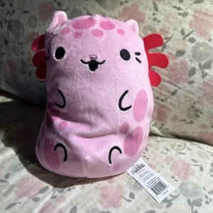 Cats Vs Pickles Chonks Sally Axolotl #394 Pink Beanie Plush Toy - Picture 1 of 24
