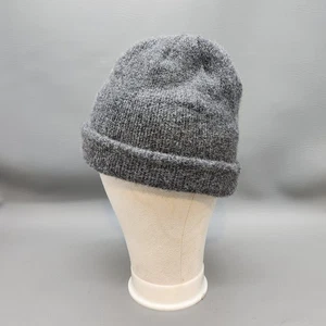 Sombrero de lana de cordero LL Bean vintage gris gorro interior poliéster polar  - Imagen 1 de 6